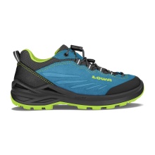 Lowa Wanderschuhe Delago Low GTX SL (Multifunktion, wasserdicht) türkisblau/limone Kinder